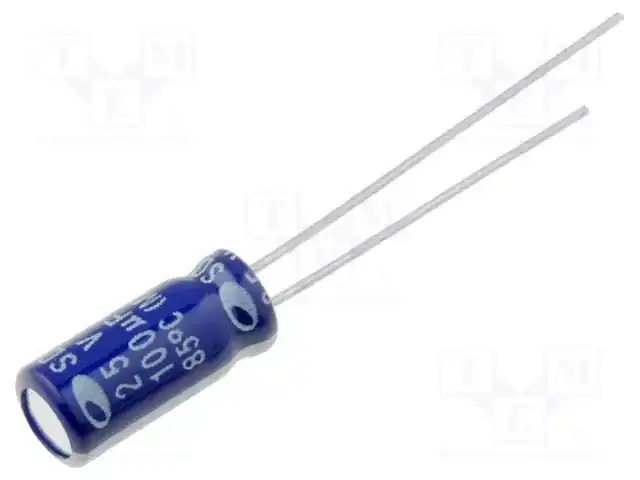 SAMWHA SD1E107M05011PC — Конденсаторы электролитические THT