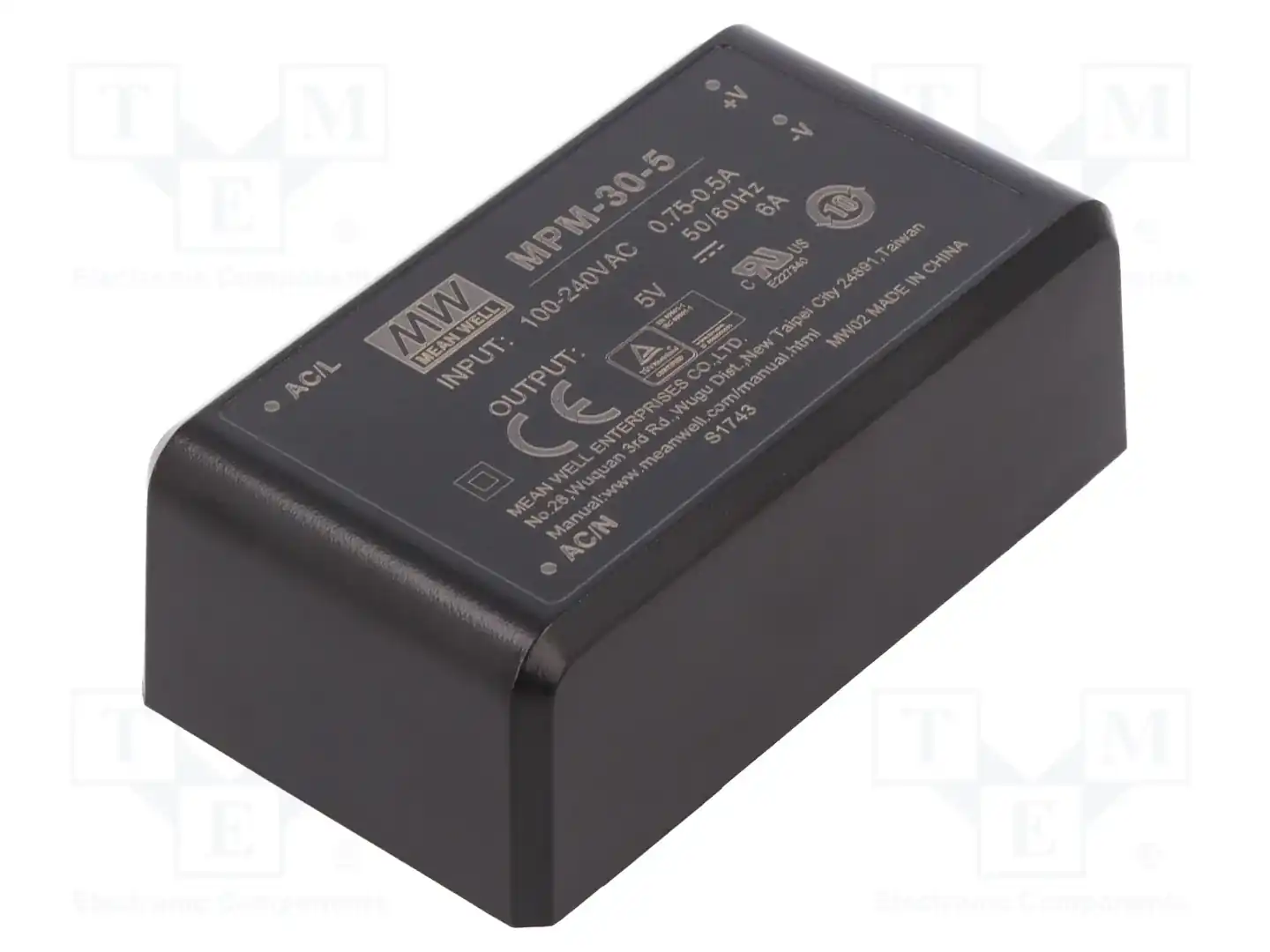 MEAN WELL MPM-30-5 — Преобразователи AC/DC для PCB