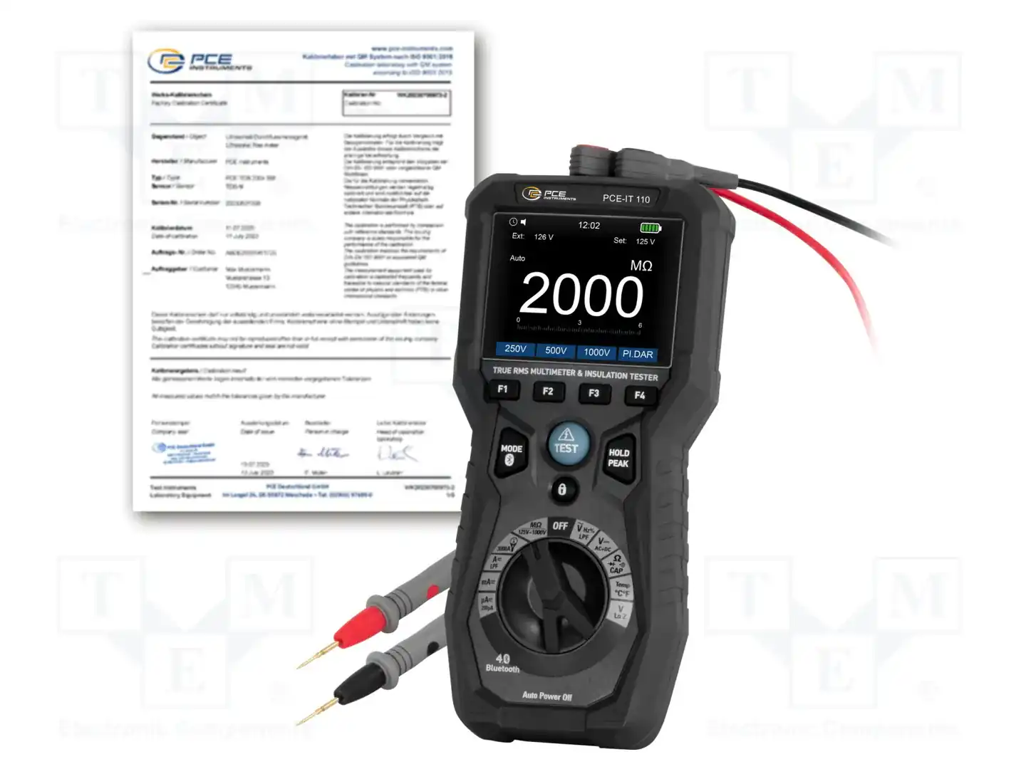 PCE INSTRUMENTS PCE-IT 110-ICA — Измерители активн. сопротивл. заземления