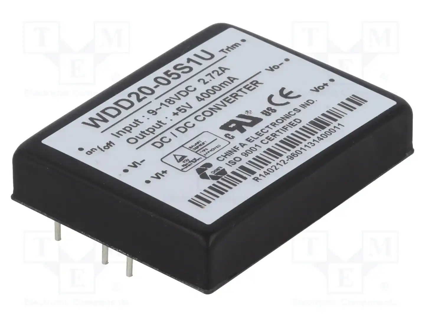 CHINFA ELECTRONICS WDD20-05S1U — Преобразователи DC/DC