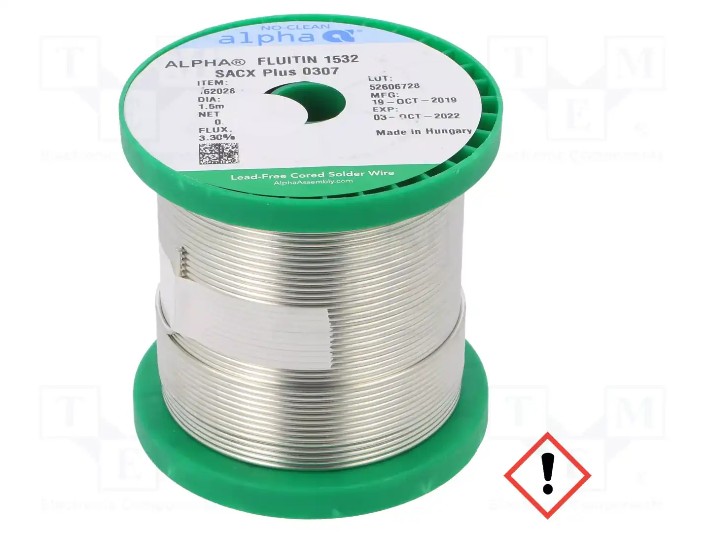 ALPHA SACX PLUS 0307 FLUITIN 1532 1.5 MM 500G — Паяльные провода бессвинцовые