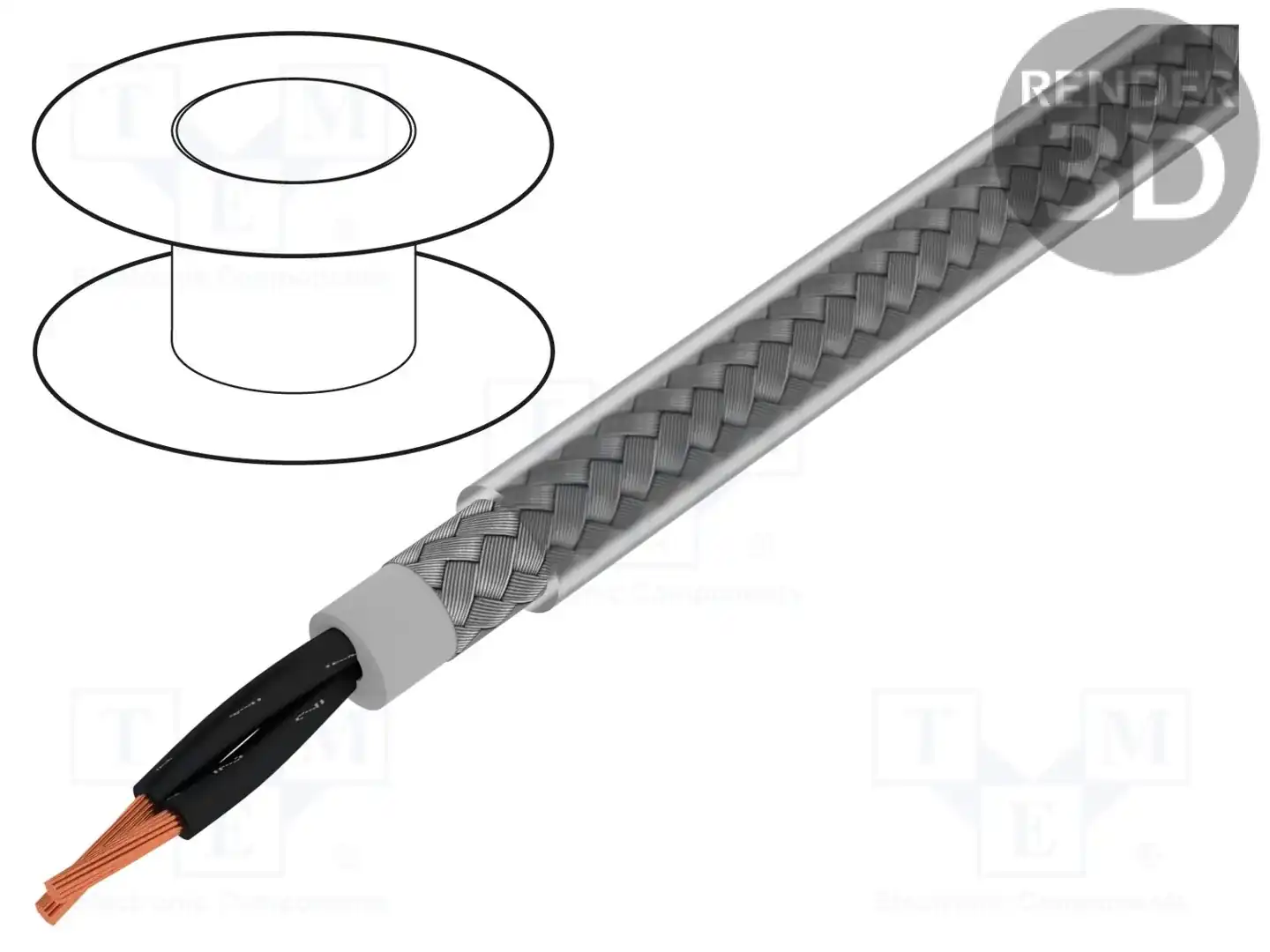 ALPHA WIRE 470215CY CL033 — Провода многожильные экранированные