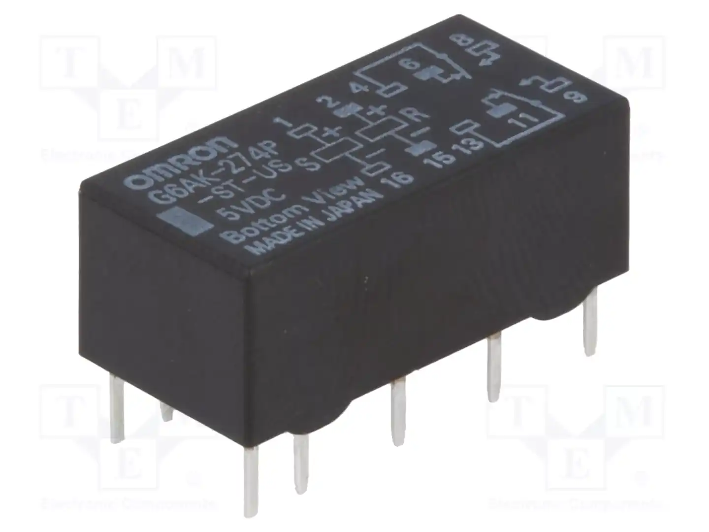 OMRON Electronic Components G6AK-274P-ST-US 5VDC — Реле электромагн. миниатюрные