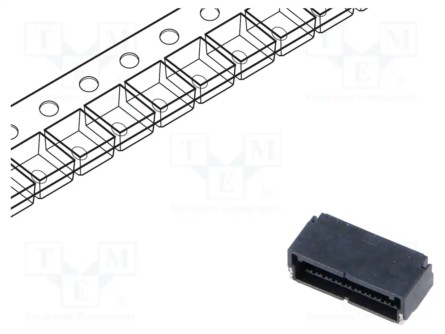 HIROSE KW30-10S-1H(800) — Разъeмы сигнальные растр 1,00мм