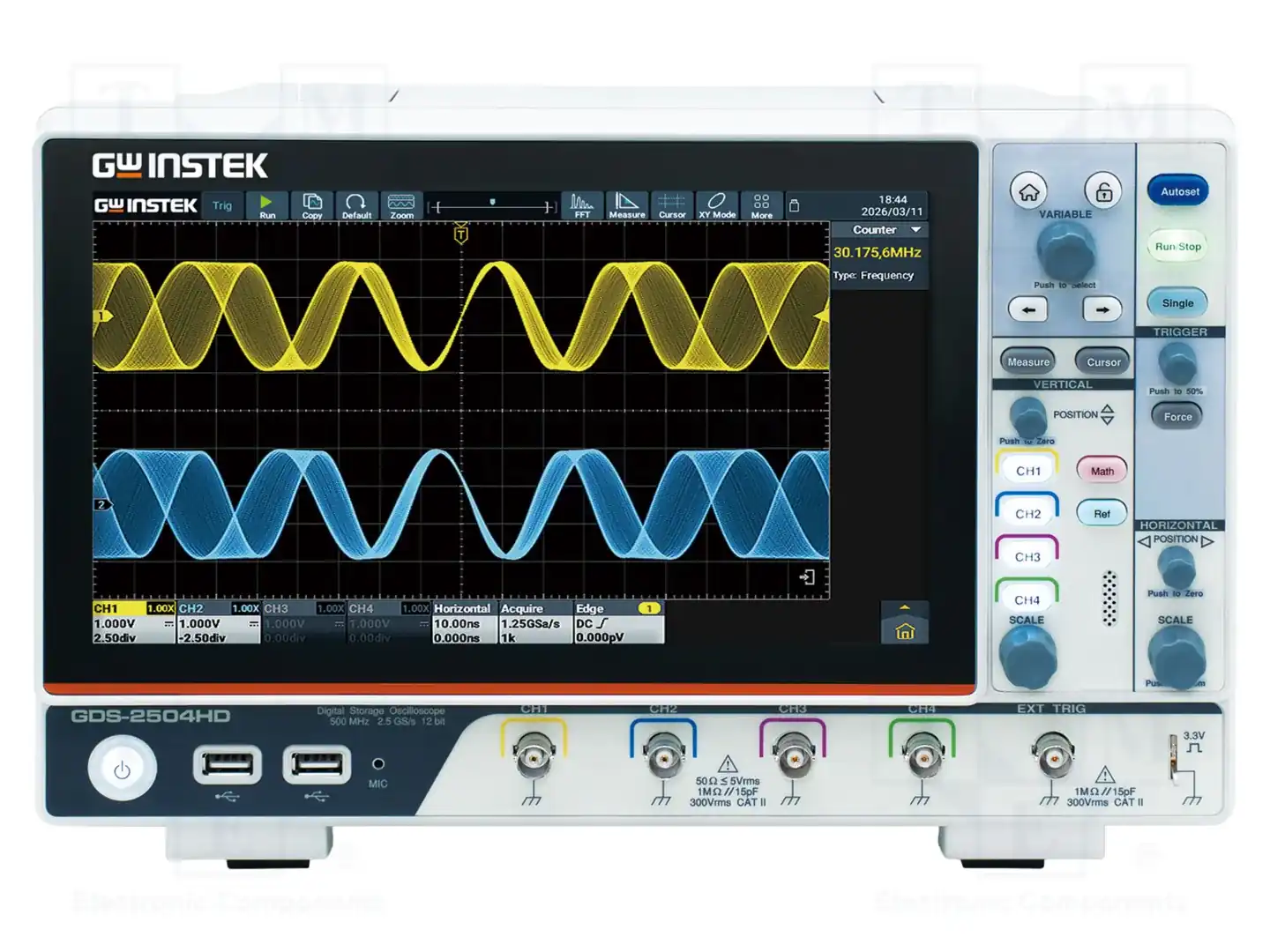 GW INSTEK GDS-2504HD — Осциллоскопы цифровые