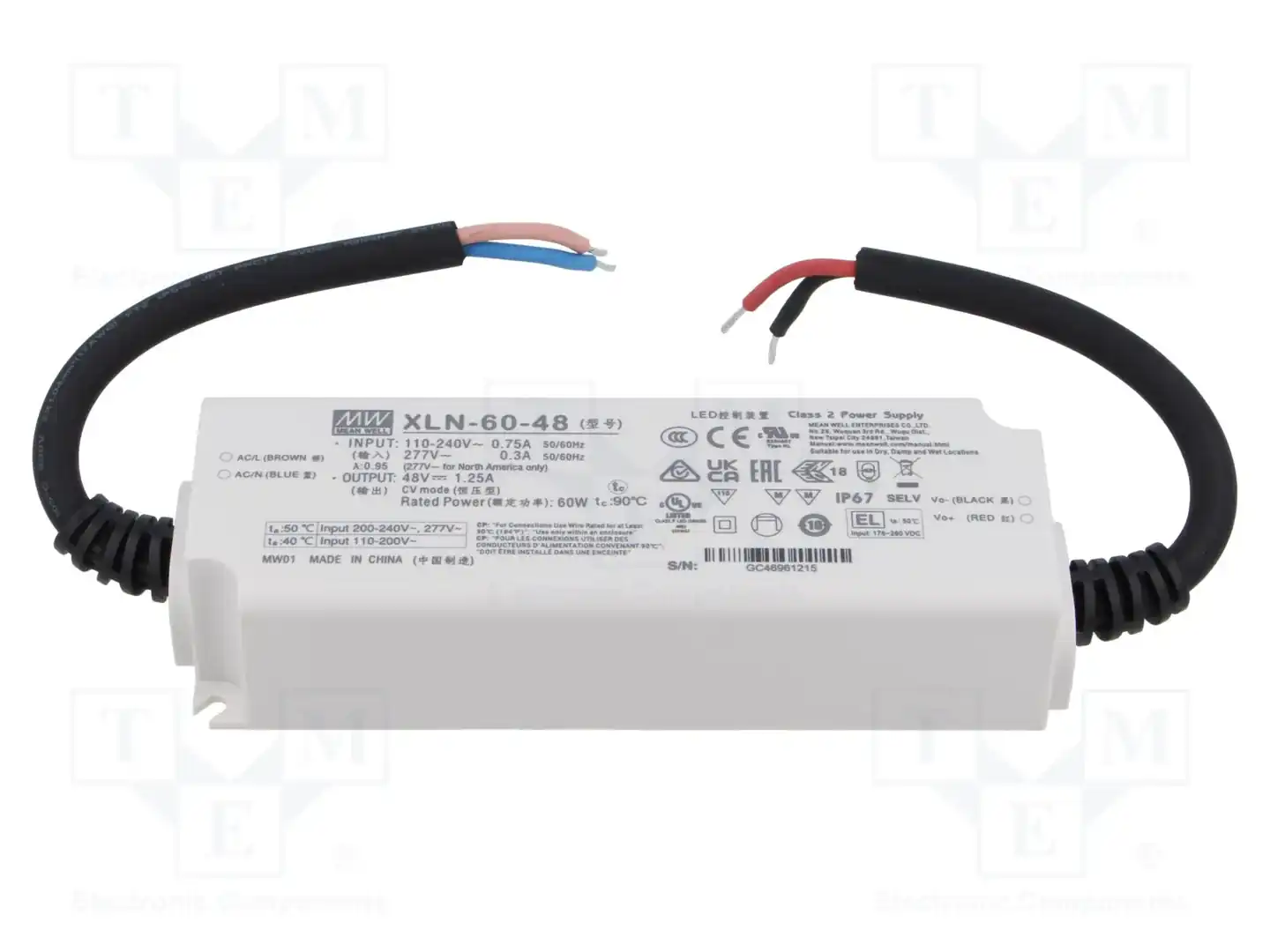 MEAN WELL XLN-60-48 — Блоки питания для LED