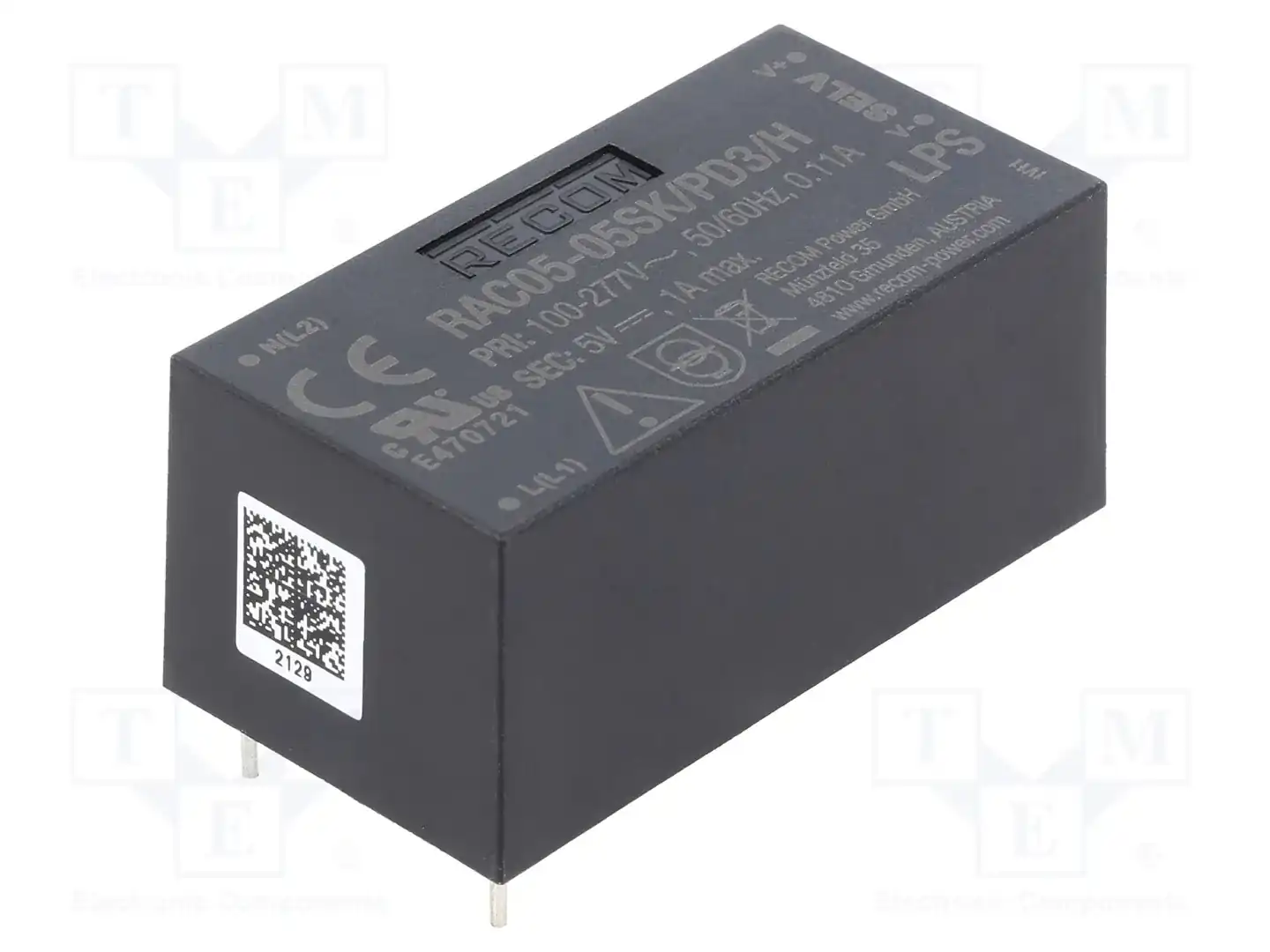 RECOM RAC05-05SK/PD3/H — Преобразователи AC/DC для PCB