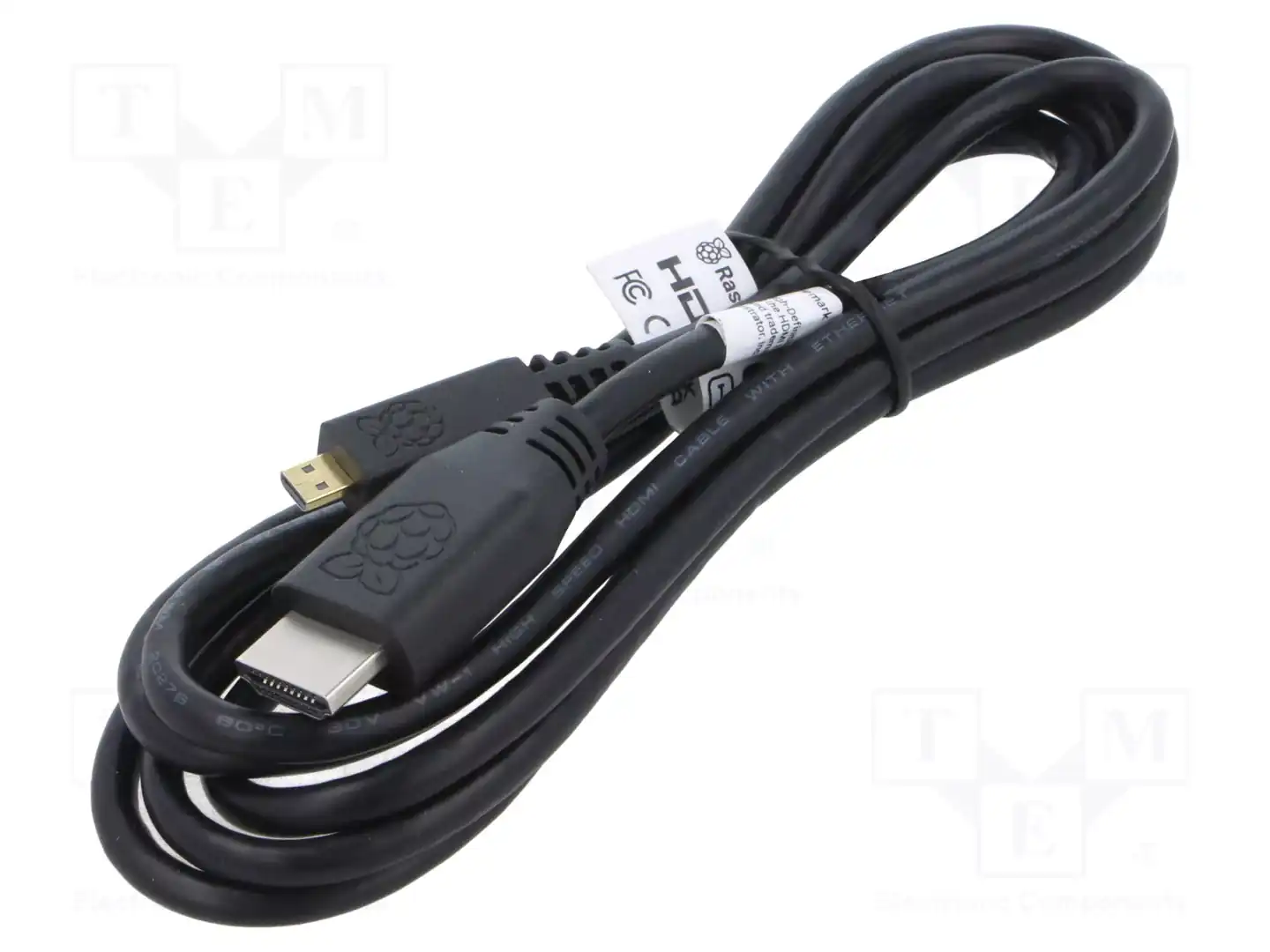 RASPBERRY PI MICRO-HDMI/M TO HDMI-A/M CABLE 2M, BLACK — аксессуары
