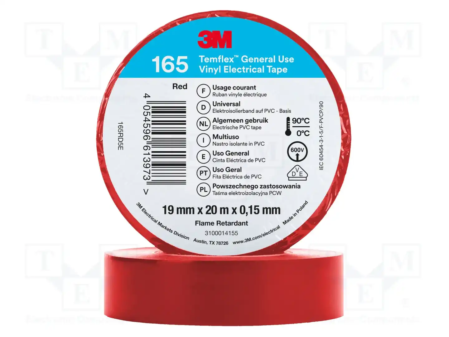 3M 165RD5E TEMFLEX — Ленты изоляционные