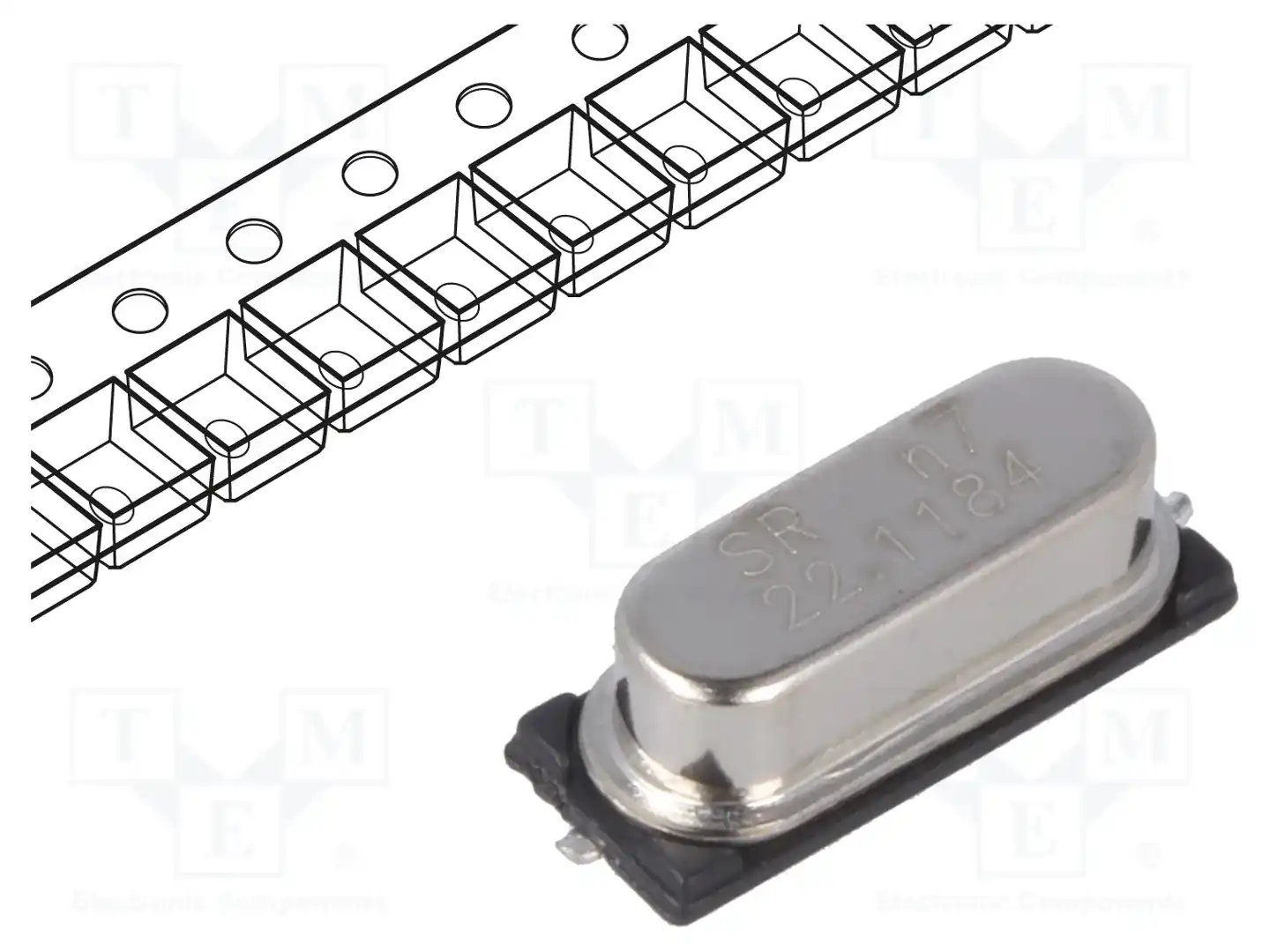 SR PASSIVES 22.1184M-49SMD-SR — Резонаторы и генераторы
