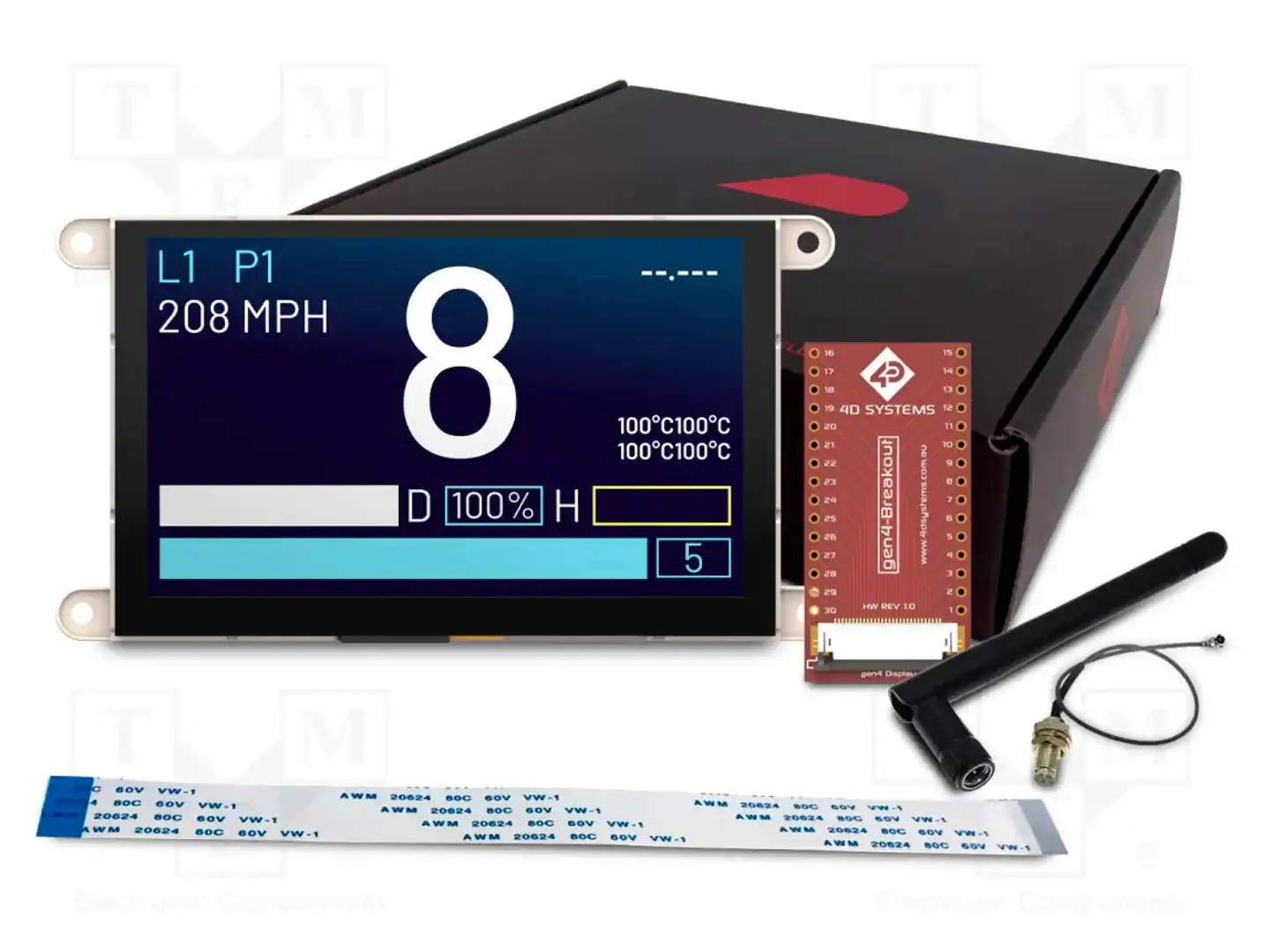 4D Systems GEN4-ESP32-50CT — Интеллигентные дисплеи