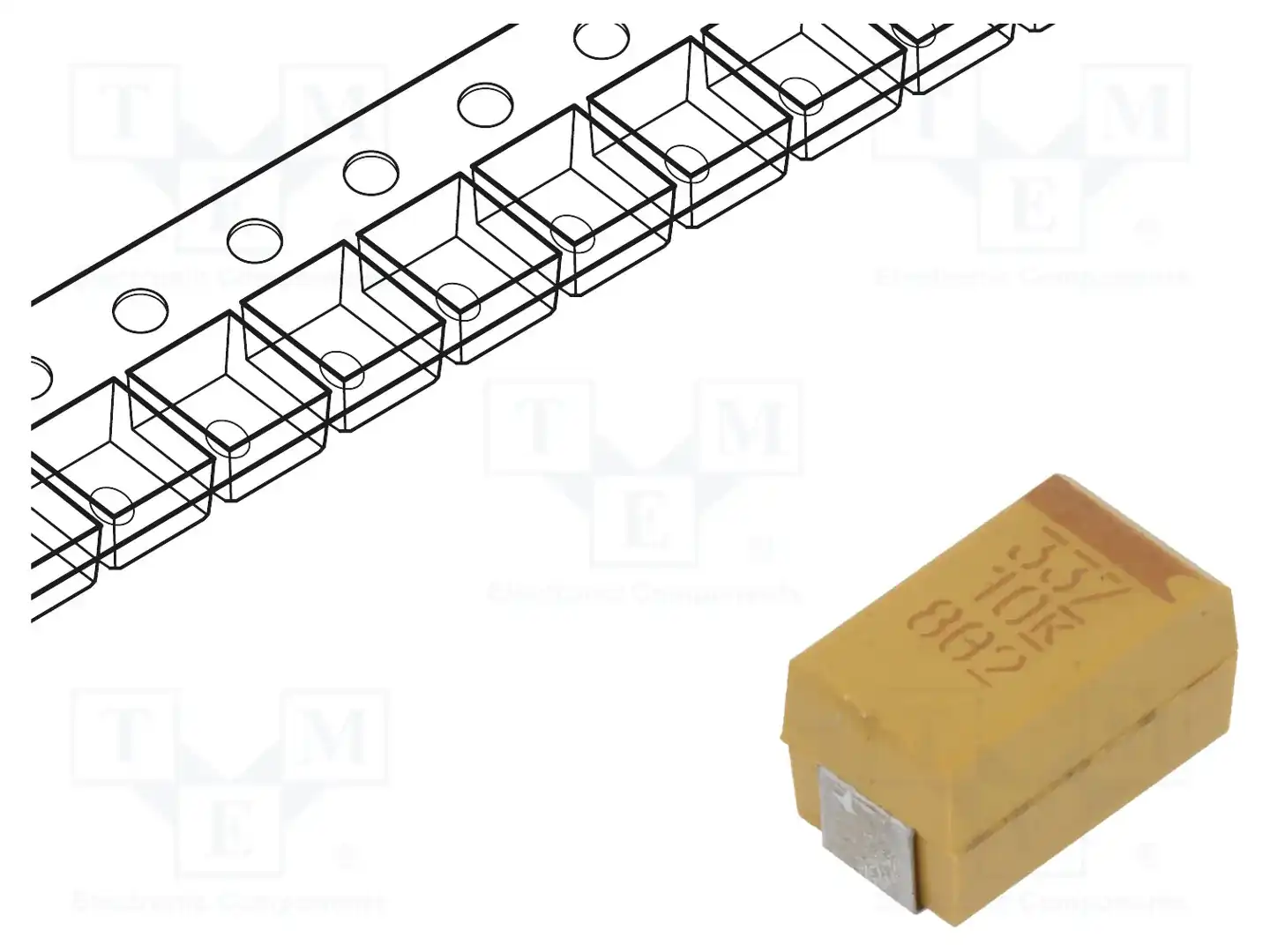 KEMET T495X337K010ATE100 — Конденсаторы танталовые SMD