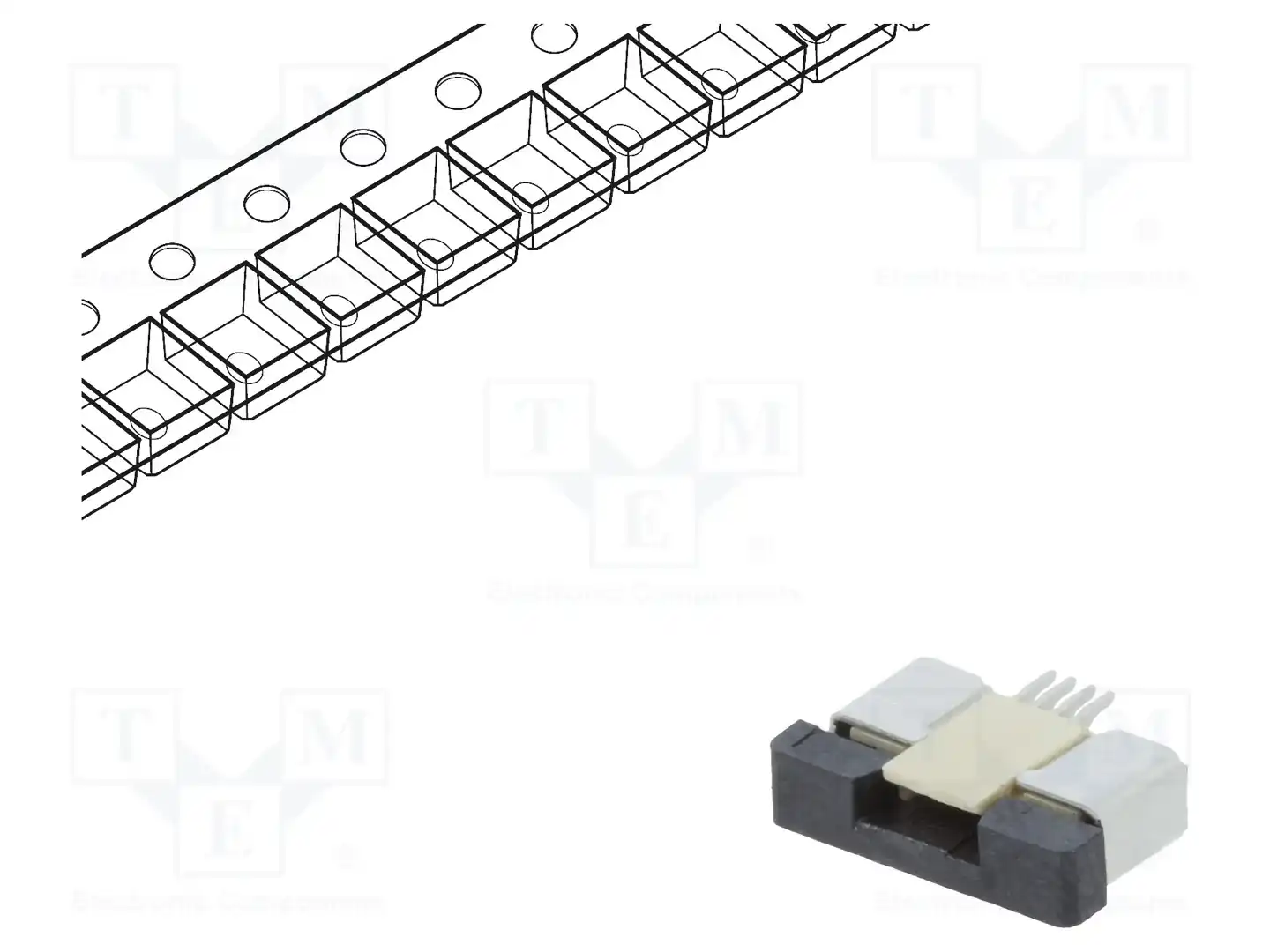 CONNFLY DS1020-09-04VBT1A-R — Разъeмы FFC/FPC растр 0,5мм