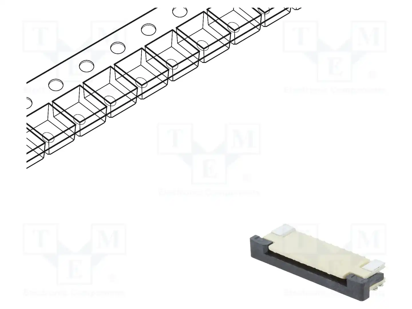 CONNFLY DS1020-07-10VBT1B-R — Разъeмы FFC/FPC растр 1,00мм