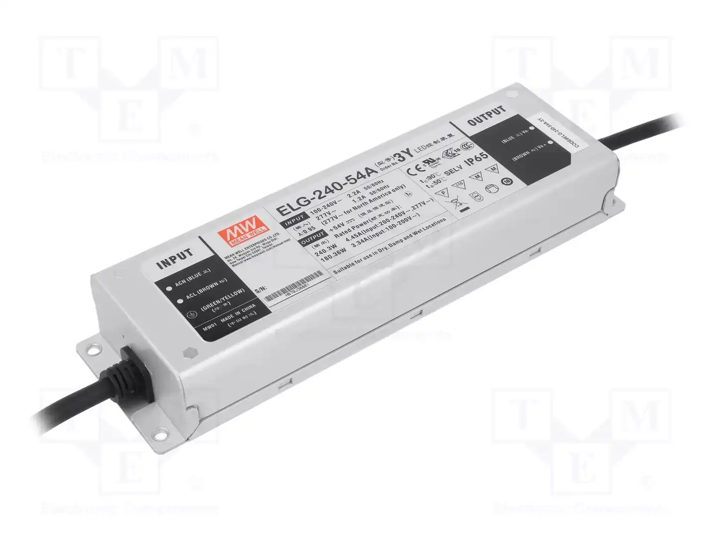 MEAN WELL ELG-240-54A-3Y — Блоки питания для LED