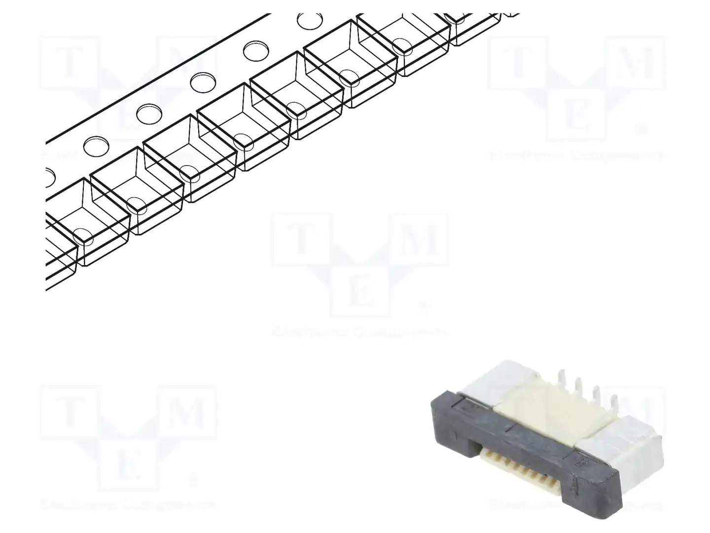 CONNFLY DS1020-08-8VBT11-R — Разъeмы FFC/FPC растр 0,5мм