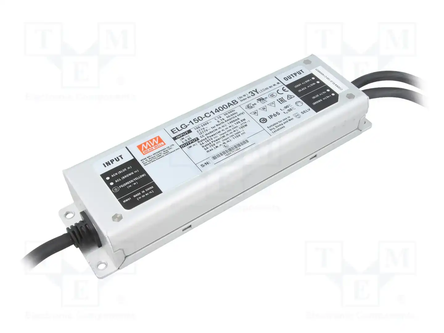 MEAN WELL ELG-150-C1400AB3Y — Блоки питания для LED