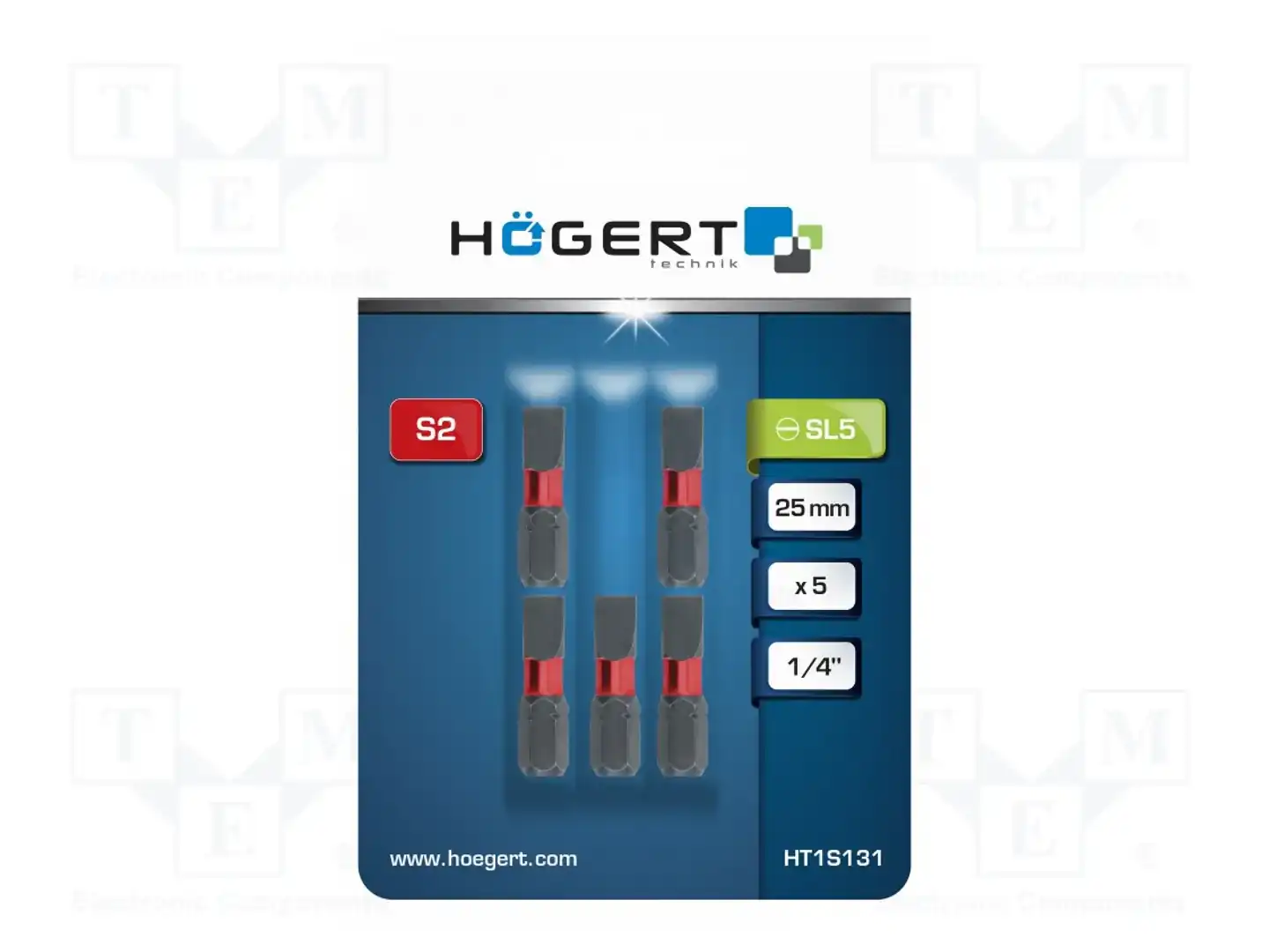 HÖGERT TECHNIK HT1S131 — Наконечники для отверток
