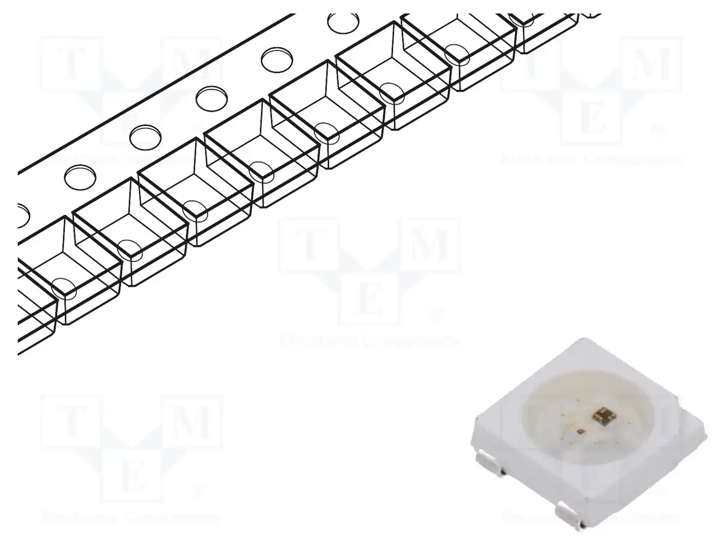 Inolux IN-PI55TATPRPGPB — Светодиоды SMD цветные