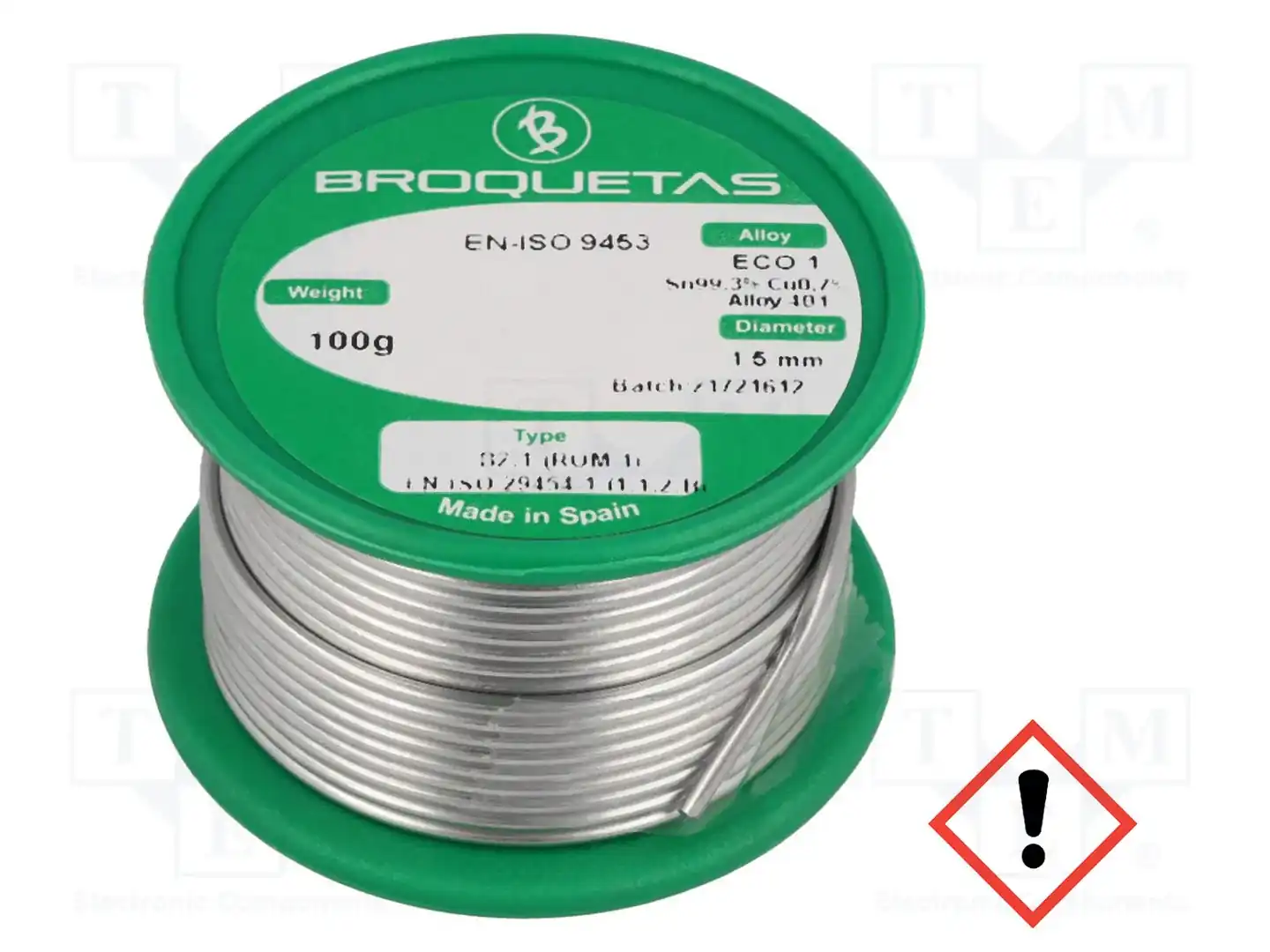 BROQUETAS ECO1 B2.1 1,5MM 100GR — Паяльные провода бессвинцовые