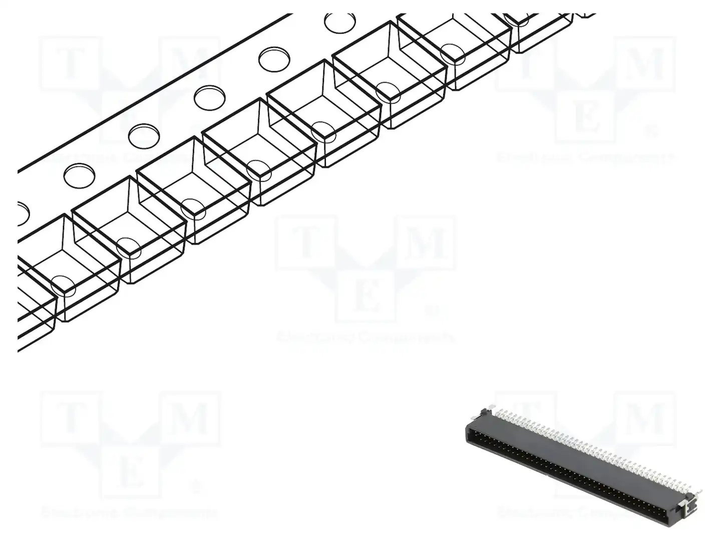 ADAM TECH ESMC-M-80-SGR-SMT-T/R — Разъeмы пластина - пластина