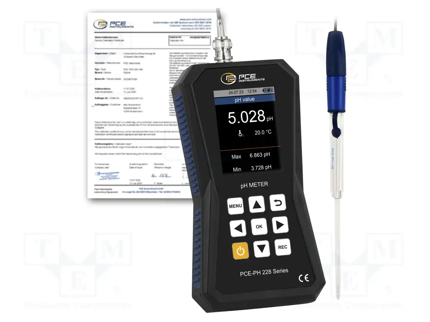 PCE INSTRUMENTS PCE-PH 228LIQ-ICA — Измерители и тестеры pH