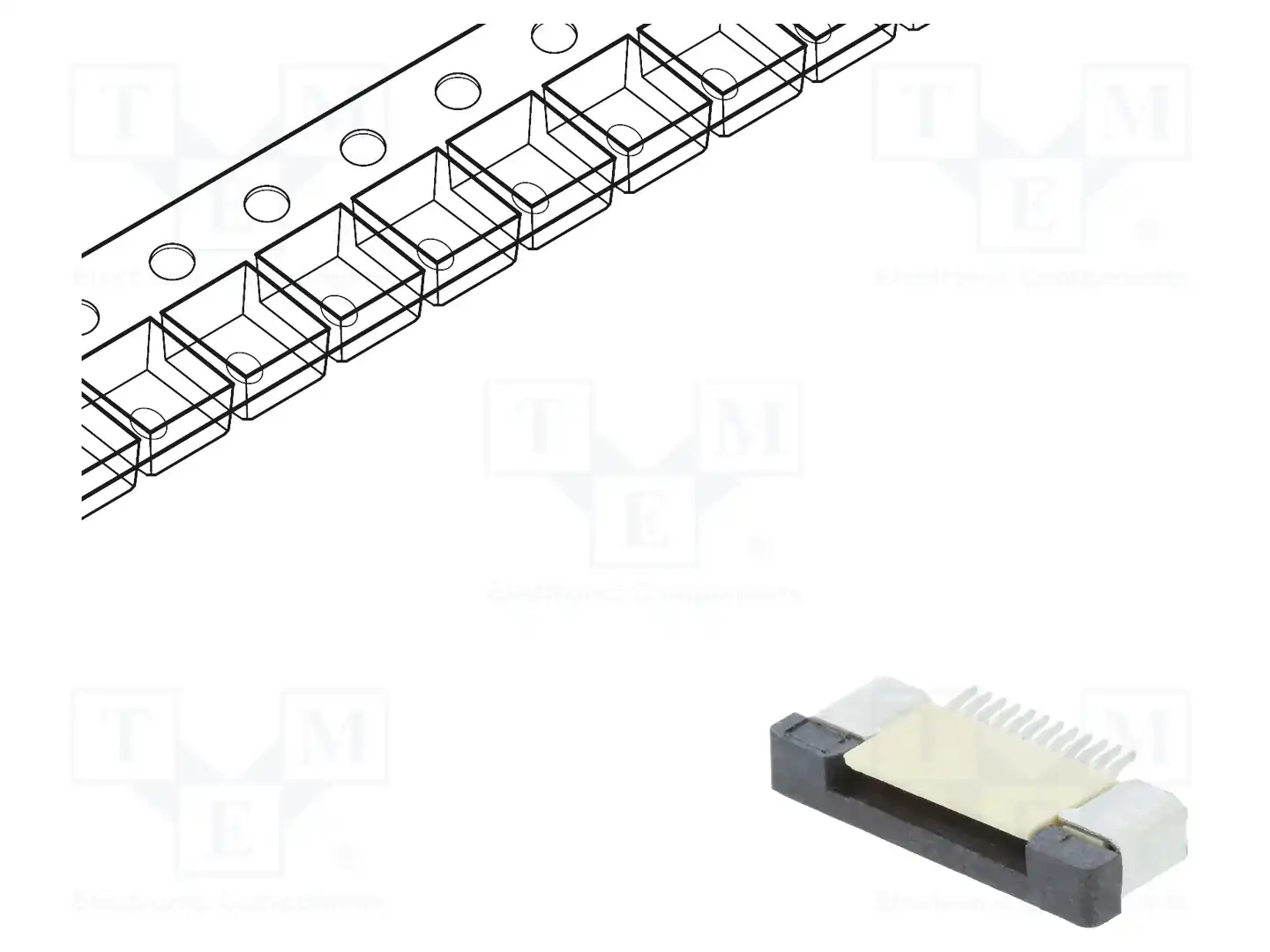 CONNFLY DS1020-09-12VBT1A-R — Разъeмы FFC/FPC растр 0,5мм