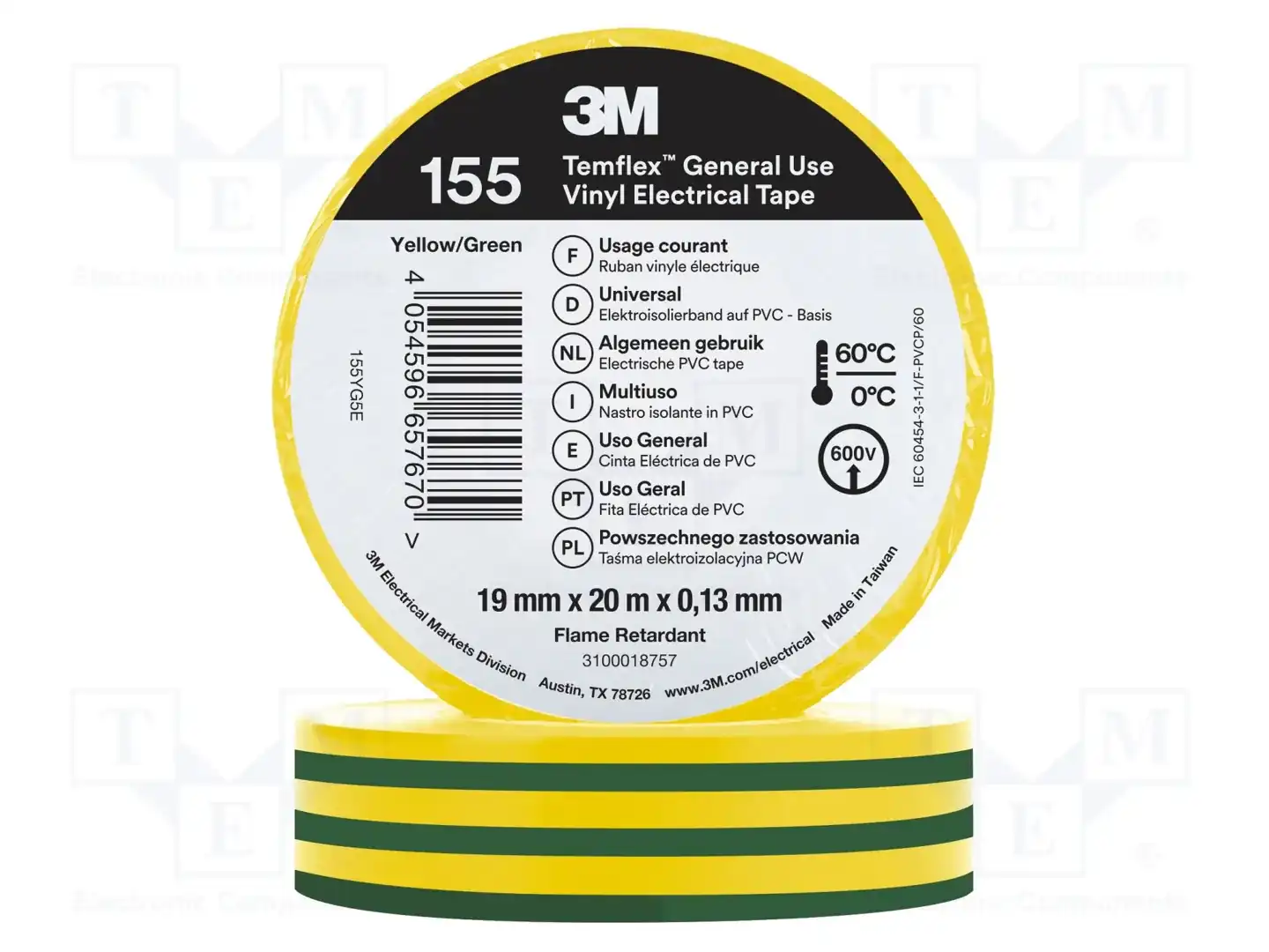 3M 155YG5E TEMFLEX — Ленты изоляционные