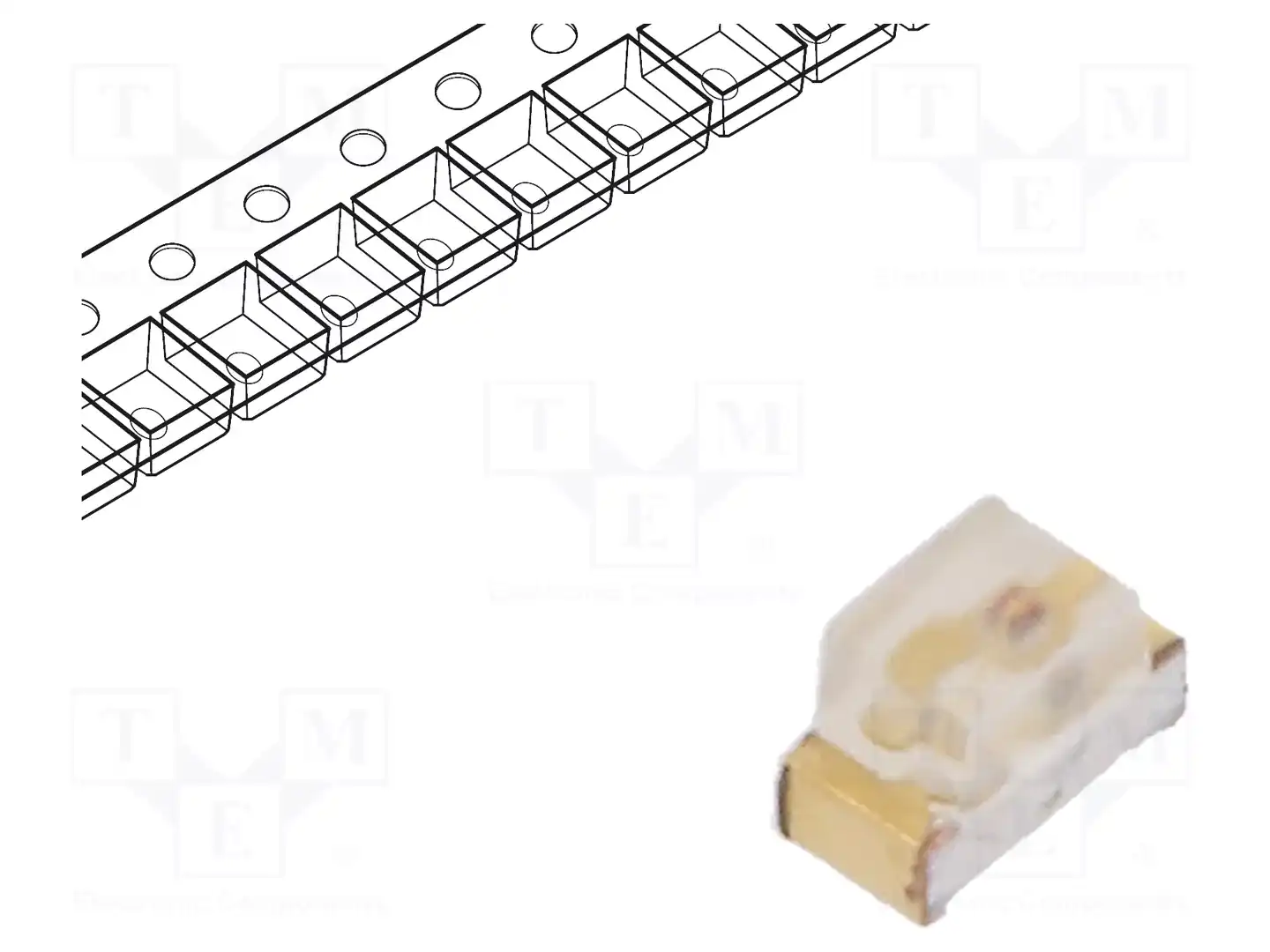 KINGBRIGHT ELECTRONIC KP-1608LSURCK — Светодиоды SMD цветные