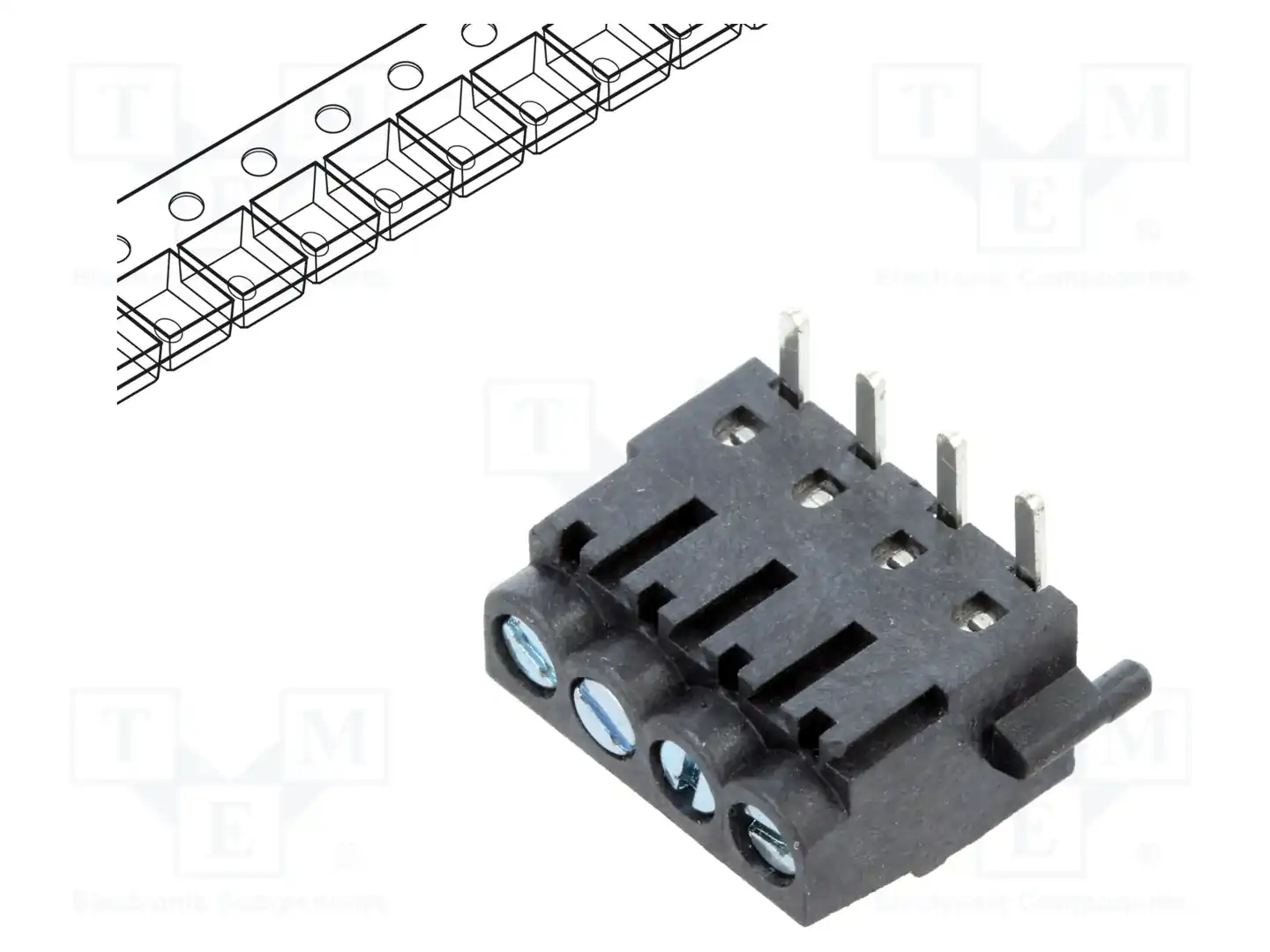 AMPHENOL ANYTEK TZ042101B000G — Клеммные колодки для печатных плат