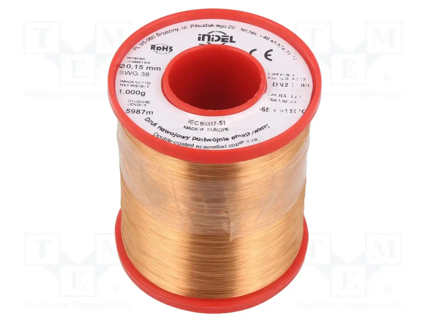 INDEL DN2E0,15-1KG — Проволока обмоточная