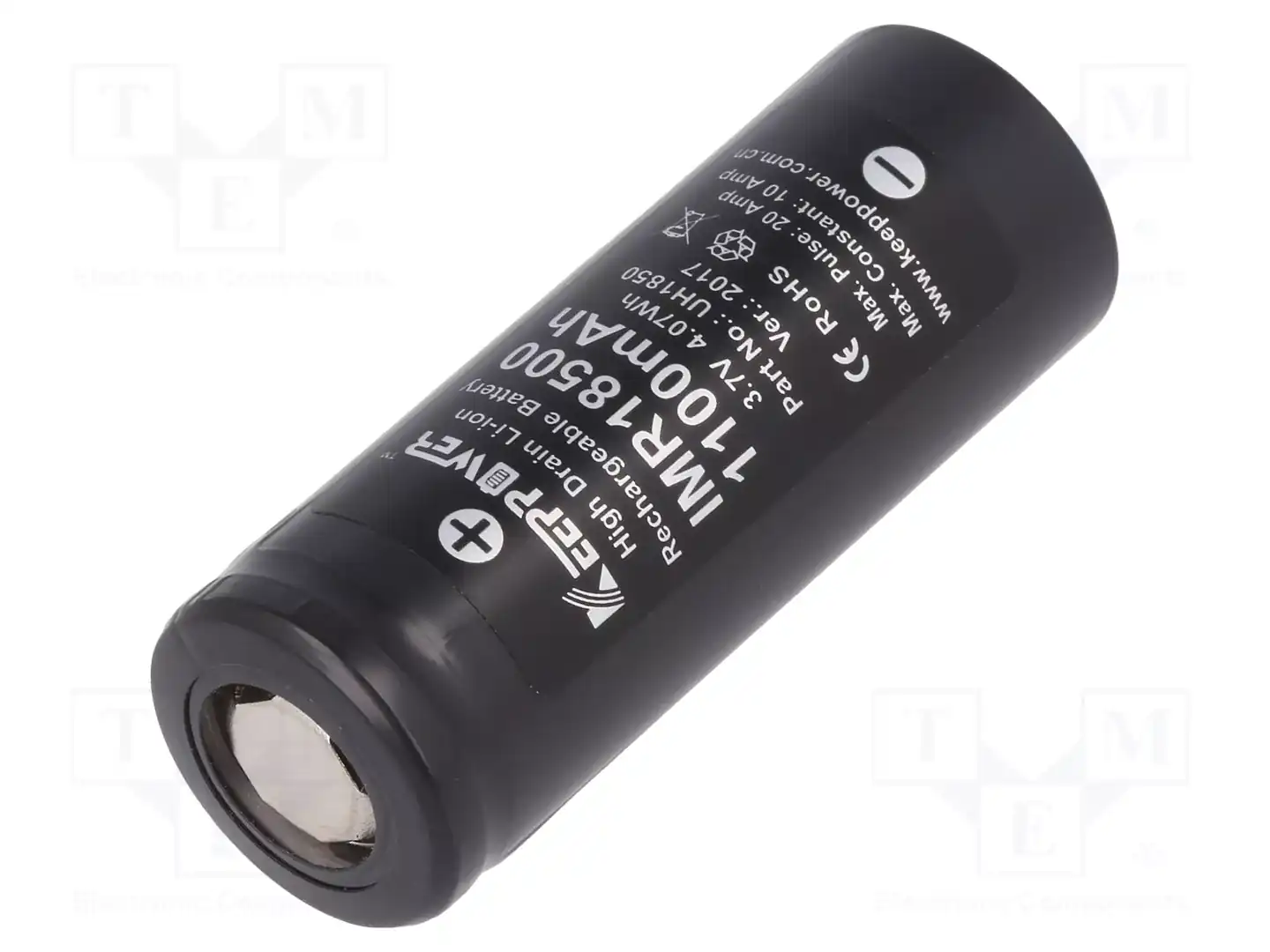KEEPPOWER IMR18500 1100MAH HIGH DRAIN — Аккумуляторы
