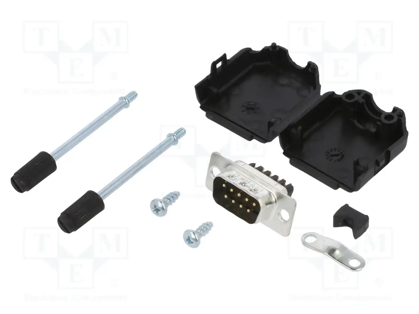 AMPHENOL COMMUNICATIONS SOLUTIONS L17DPPK09-BK+L717DE09PST — Комплектные штекеры D-Sub