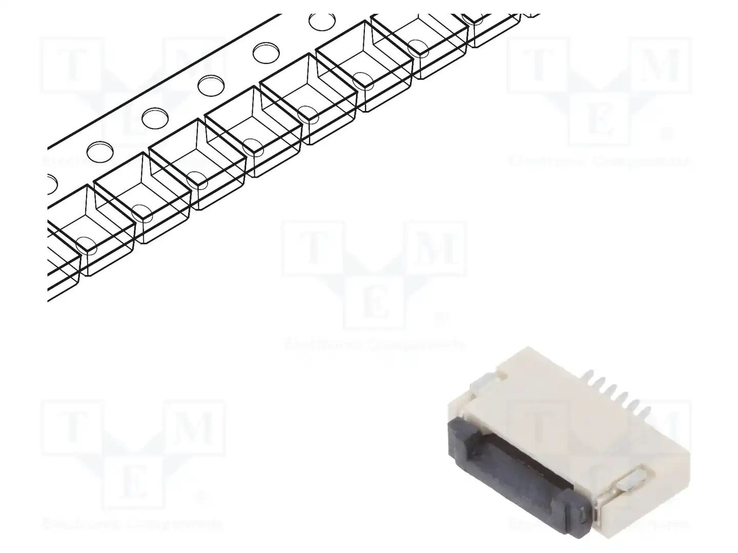 CONNFLY DS1020-12-6VBT1A-R — Разъeмы FFC/FPC растр 0,5мм