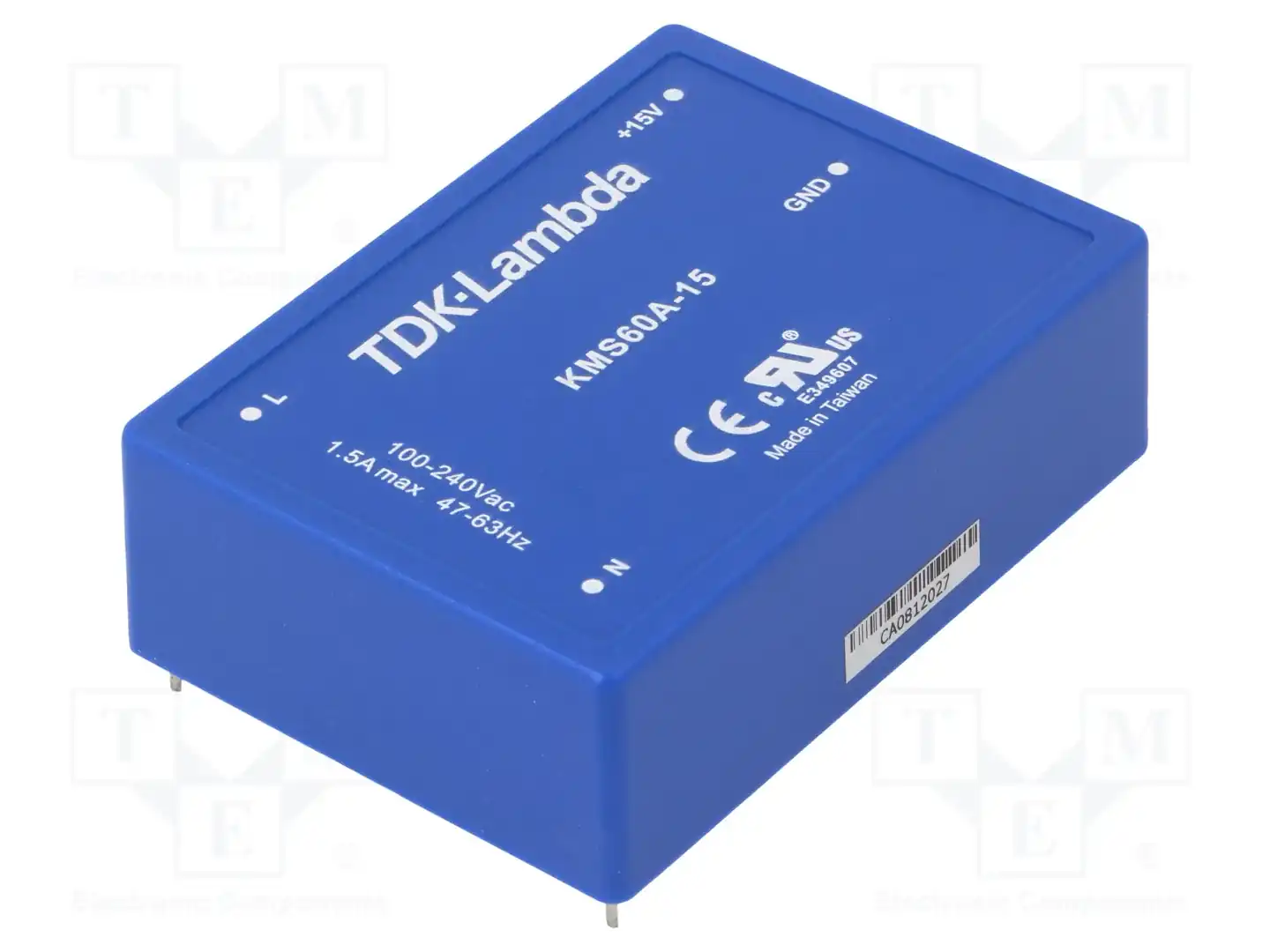 TDK-LAMBDA KMS60A-15 — Преобразователи AC/DC для PCB