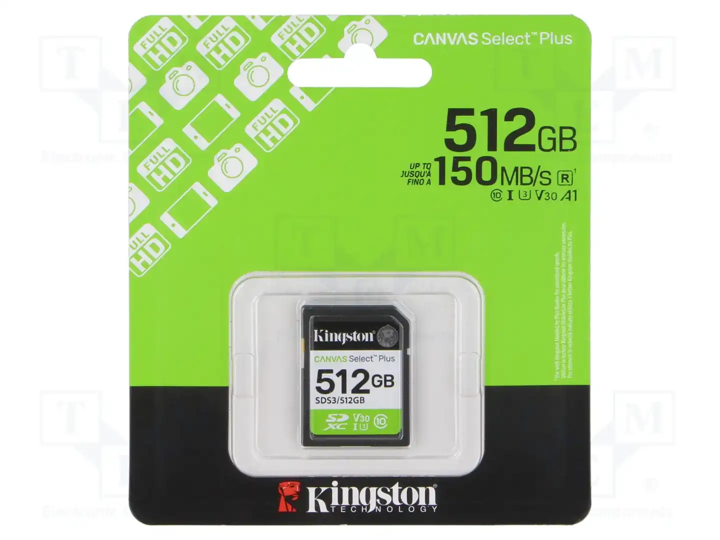 KINGSTON TECHNOLOGY SDS3/512GB — Карты памяти