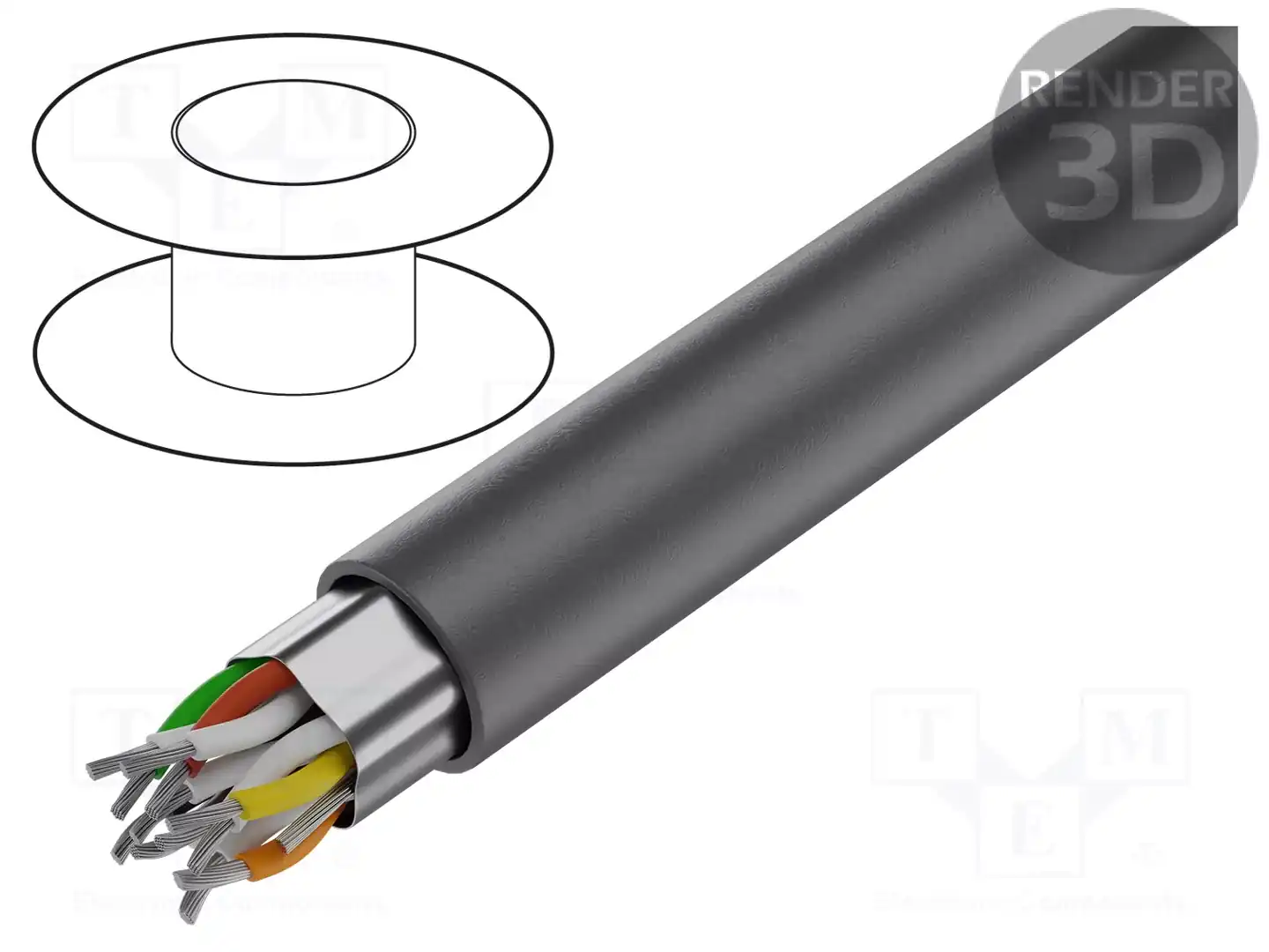 ALPHA WIRE 78166 SL001 — Провода многожильные экранированные