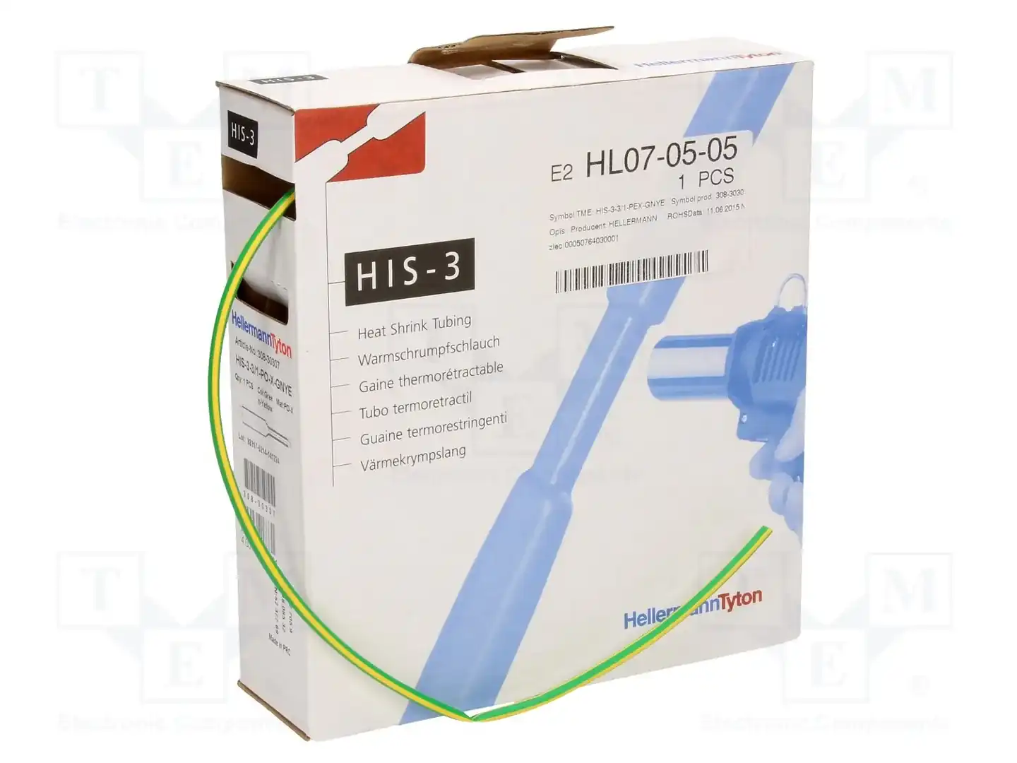 HELLERMANNTYTON 308-30307 — Трубки термоусадочные