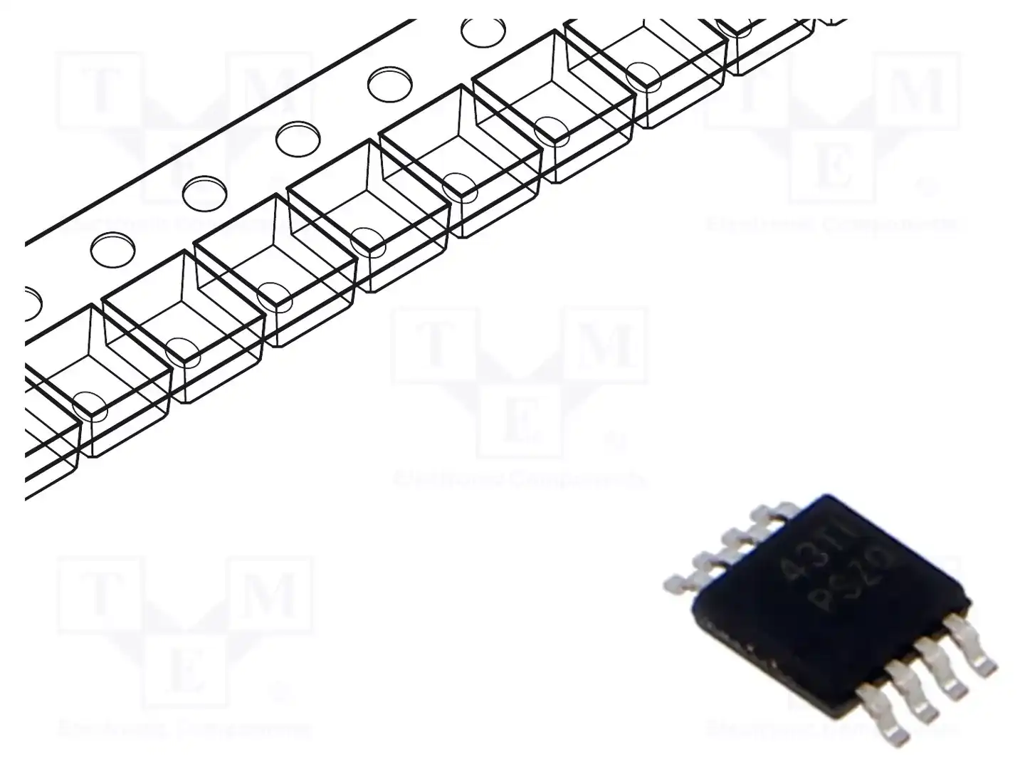 Texas Instruments TPS7A3001DGNR — Стабилизаторы напряжения регулир. LDO