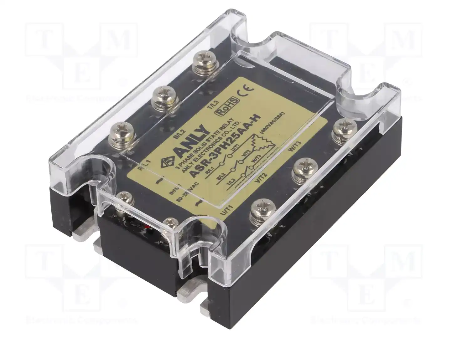 ANLY ELECTRONICS ASR-3PH25AA-H — Реле SSR трехфазные