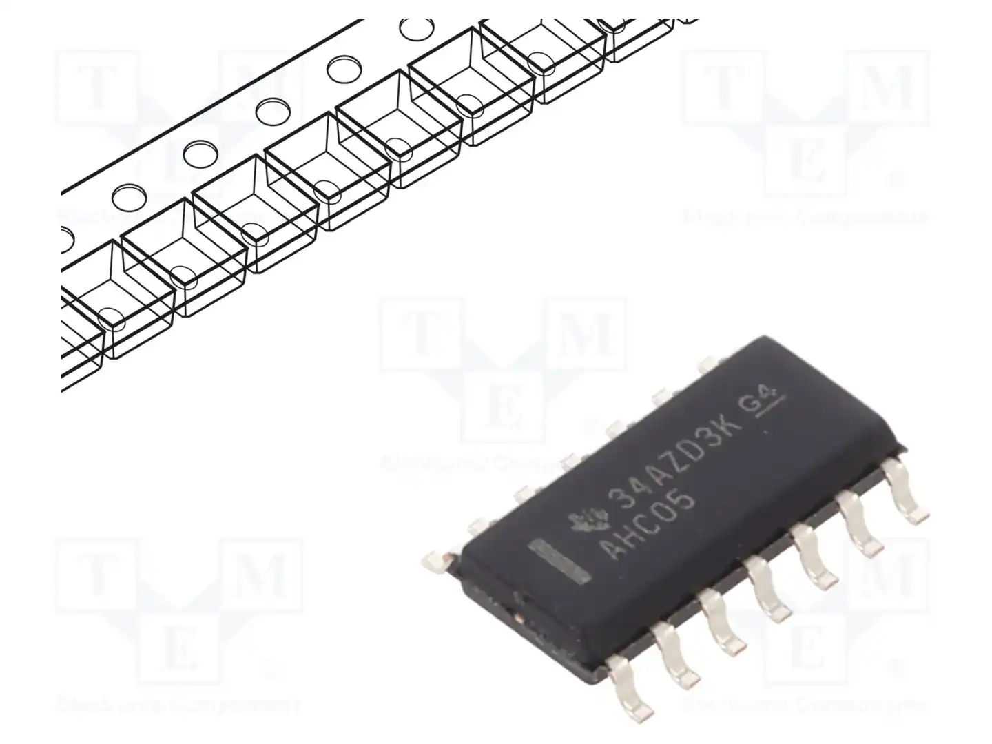 Texas Instruments SN74AHC05DR — Ворота, инверторы