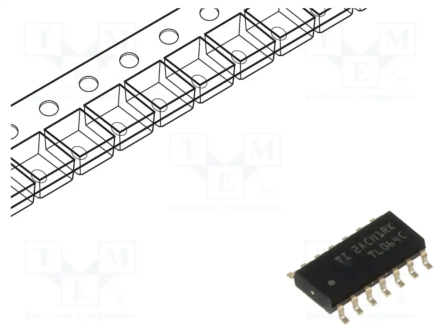 Texas Instruments TL064CDR — Операционные усилители SMD