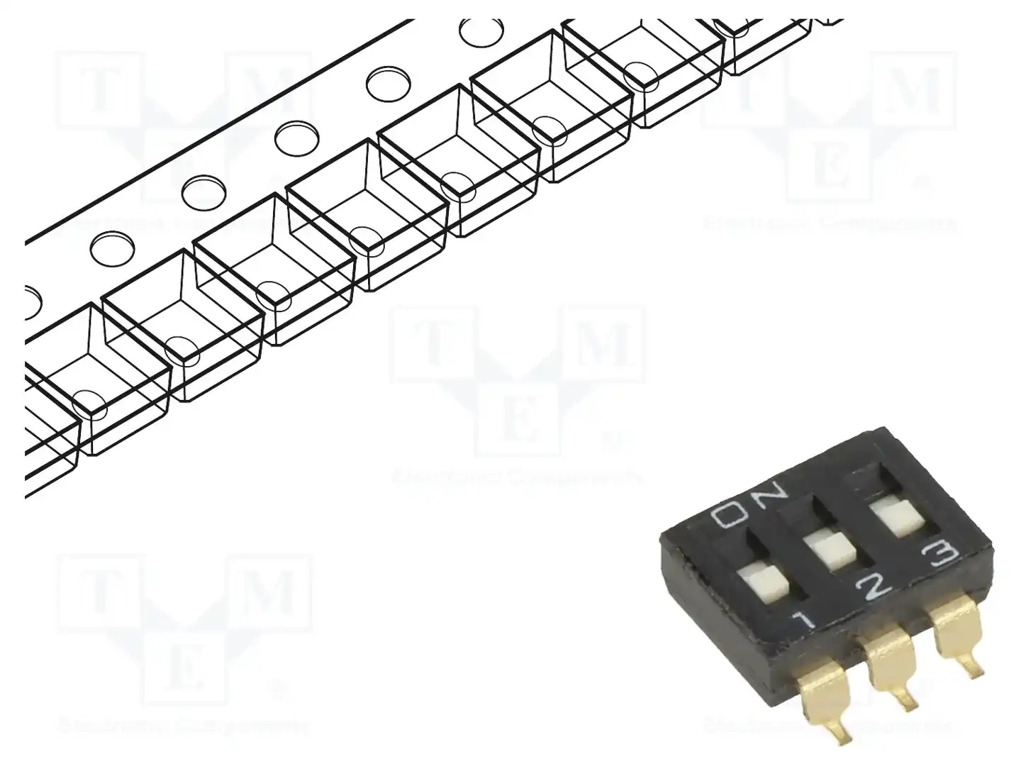 OMRON Electronic Components A6S-3101-PH — Переключатели типа Dip-Switch