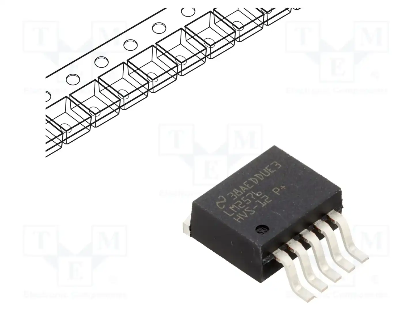 Texas Instruments LM2576HVSX-12/NOPB — Регуляторы напряжения - микросхемы DC/DC