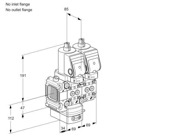 Kromschroder VCD 2T--/--05FD-50NQSR/PPPP/PPPP — двойной электромагнитный газовый клапан — 88103130