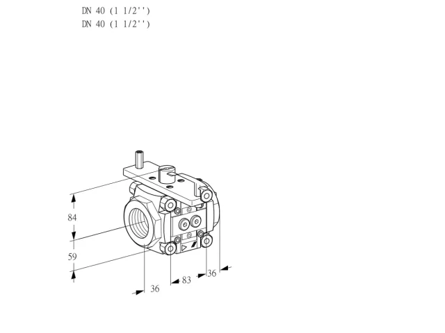Kromschroder VFC 340/40R05-40PPPP — линейный регулятор расхода — 88302511