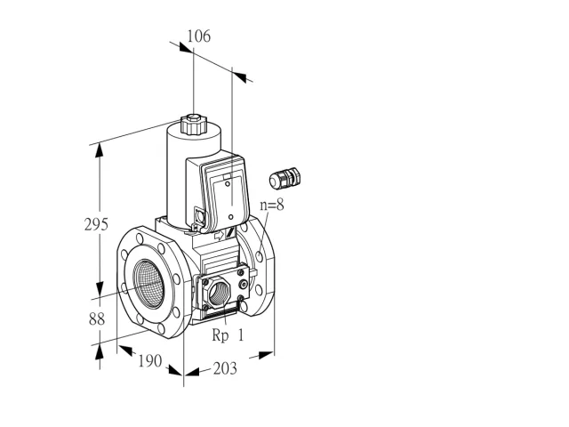 Kromschroder VAS 780F05NW3E/EP/PP — электромагнитный газовый клапан — 88206679