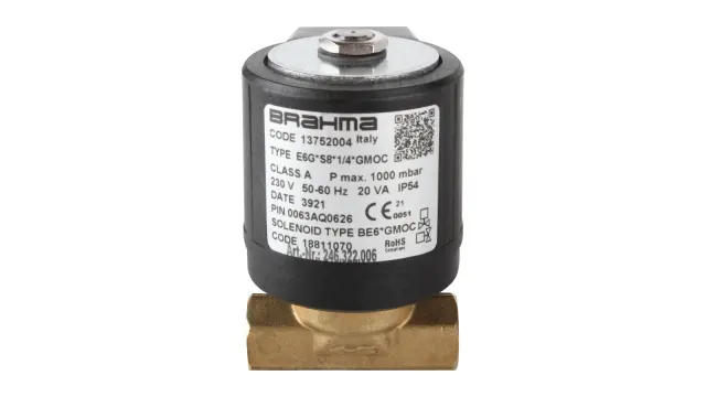 Газовый электромагнитный клапан Brahma E6G*S8*1/4*GMOC 13752004