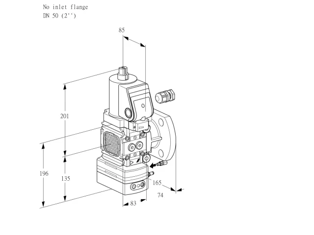 Kromschroder VAG 3-/50F/NWGRAE — регулятор соотношения газ/воздух — 88030812