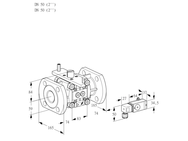 Kromschroder VFC 350/50F05-251-MM — линейный регулятор расхода — 88302596